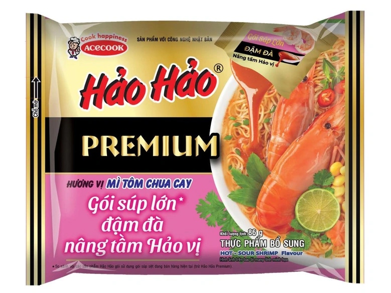 Hảo Hảo Premium Hương Vị Mì Tôm Chua Cay 30 Block