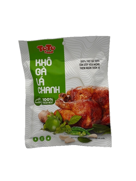 Khô gà lá chanh toto food 50g