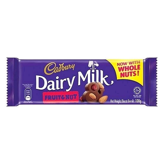 Sô-cô-la trái cây và hạt Cadbury Dairy Milk