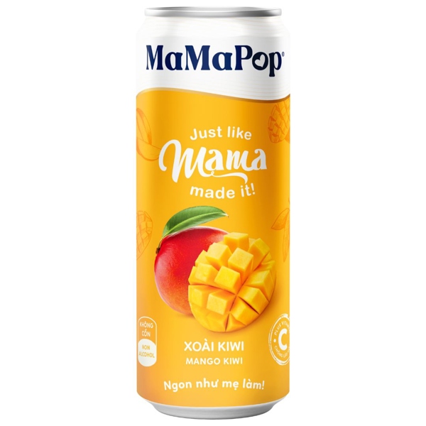 Nước trái cây có gas XOÀI Mamapop 330ml