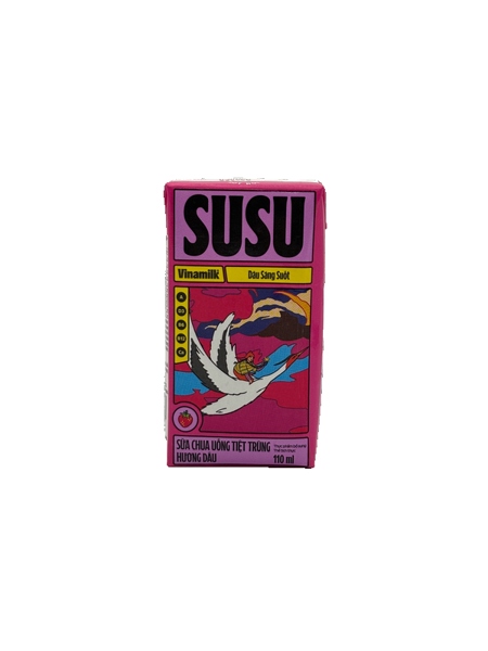 SCU TT Hương Dâu Vinamilk Susu Hộp 110ml