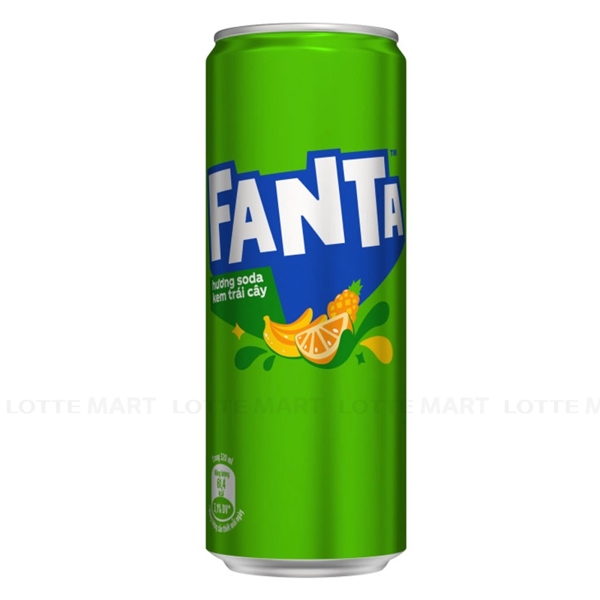 Đồ uống Fanta Green Soda Kem Lon 320 ml