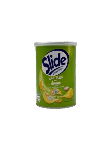 Snack khoai tây SLIDE vị kem hành 60GR