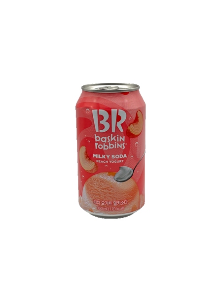 SODA SỮA VỊ SỮA CHUA ĐÀO MILKY SODA PEACH YOGURT 350ML /Lon ( nước có ga , không chứa cồn )