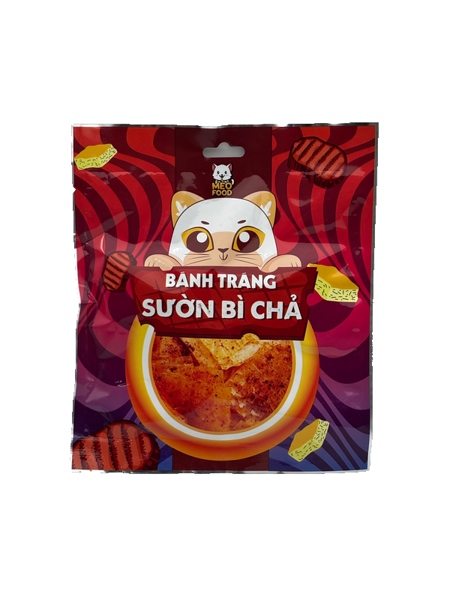 Bánh tráng sườn bì chả gói