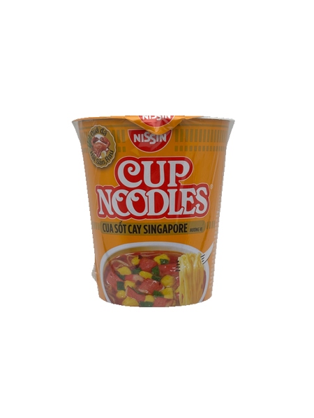 Mì ly Nissin hương vị Cua sốt Cay Singapore