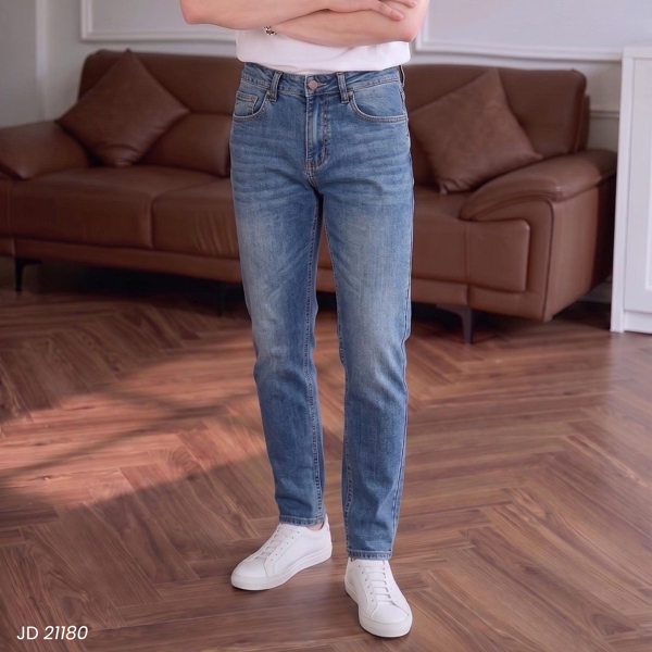 Quần Jean dài Slim Fit xanh 21180