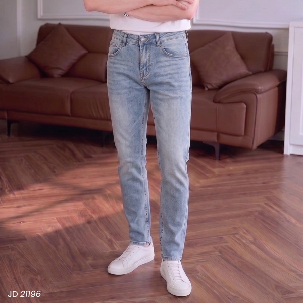 Quần Jean dài Slim Fit xanh nhạt 21196