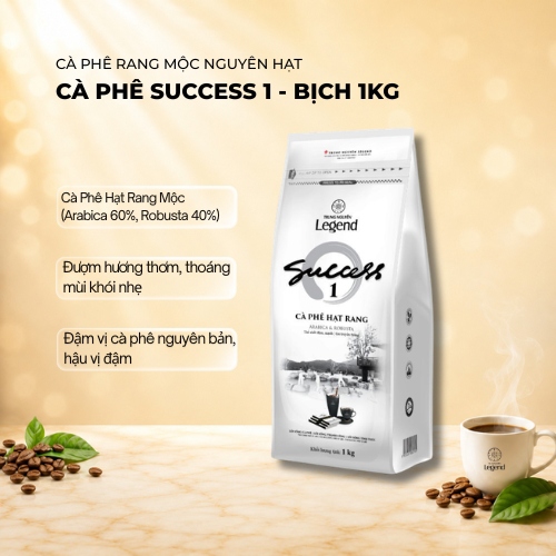 Cà Phê Hạt Mộc Legend Success 1 Túi 1kg