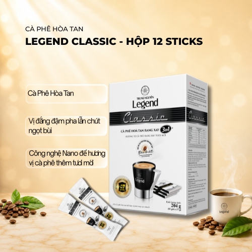 Cà phê Legend Classic Hộp 12 sachets
