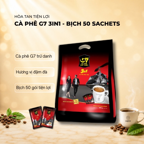 G7 3in1 bịch 50 sachets 16g