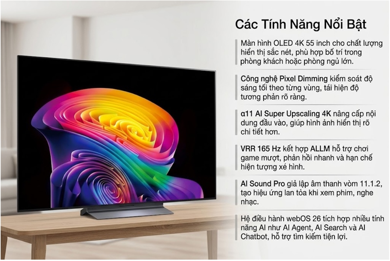 Smart Tivi OLED LG AI 4K 55 inch OLED55C6PSA 2026 - Indonesia