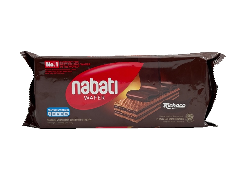 BÁNH SOCOLA ( DẠNG XỐP) RICHOCO NABATI CHOCOLATE CREAM WAFER 110G