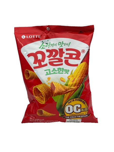 Bim bim Lotte COCALCORN vị ngô cay ngọt 67G