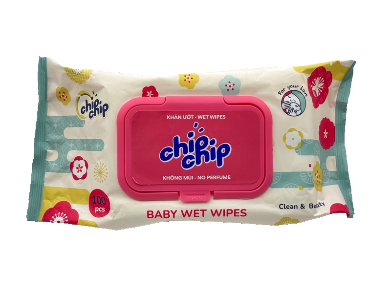 Giấy ướt chip chip 100 tờ
