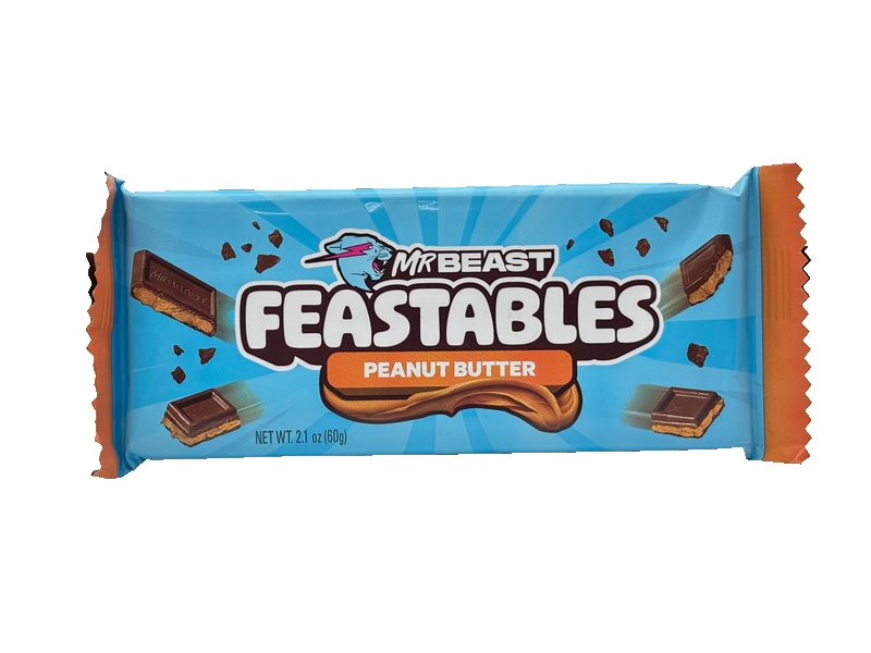 Sô cô la Feastables MrBeast Vị Bơ Đậu Phộng 60g