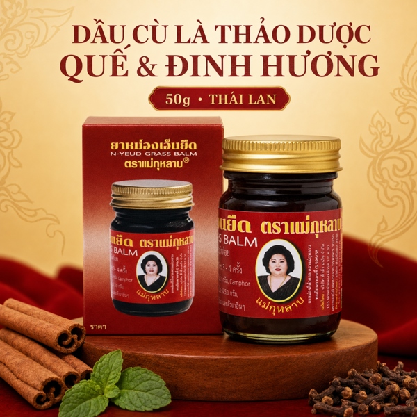Dầu Cù Là Thảo Dược Quế, Đinh Hương 50g
