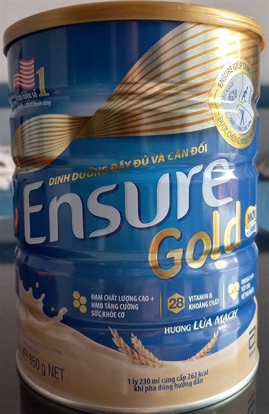 Sữa bột Ensure Gold h.l.mạch ht 850g