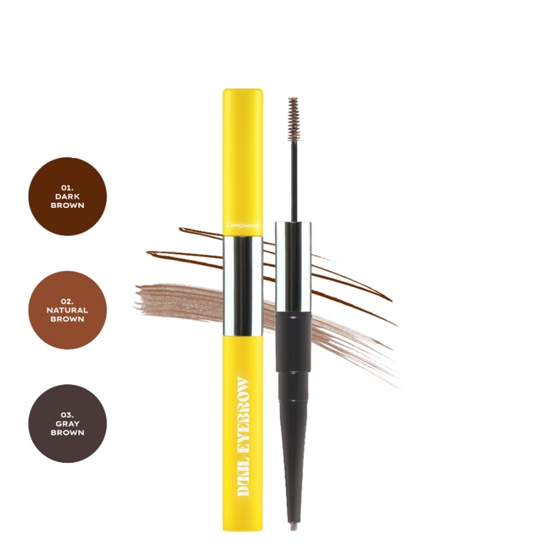 [Hàng Công Ty] LEMONADE Dual Eyebrow (mẫu mới) - 02 Natural Brown