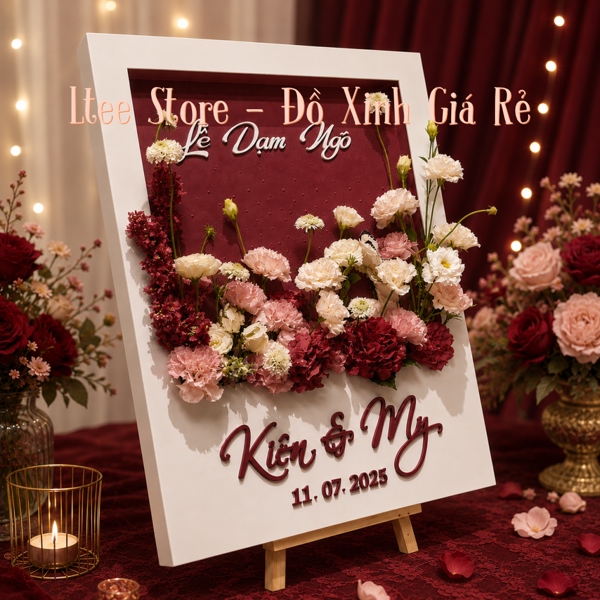 Basic 3mm - Bảng Welcome 3D 50x70 HR2 - CHỮ NỔI