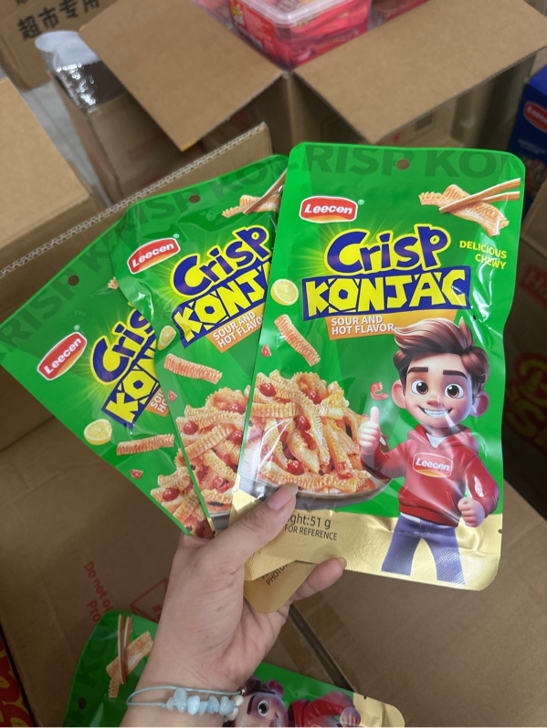 Khoai nưa giòn vị chua cay ( 50 gói/thùng )