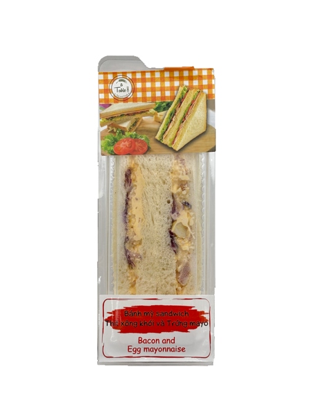 ATB _ Sandwich Thịt Xông Khói Và Trứng Mayo Hộp 120g