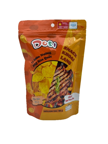 Dosi snack khoai lang vị sườn nướng BBQ Hàn Quốc 50g