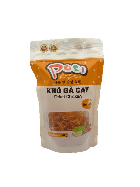 Khô gà cay posi bơ tỏi 50g