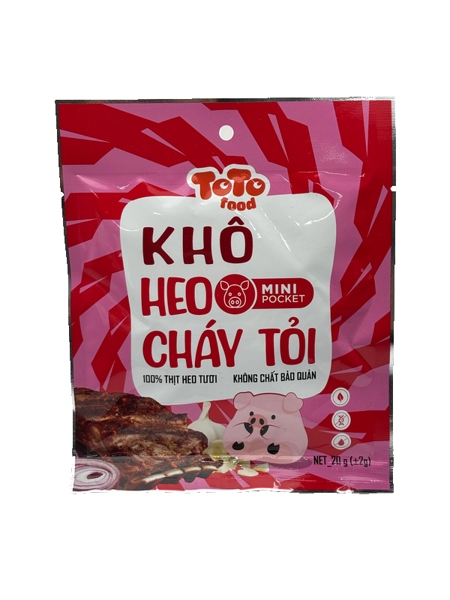 Khô heo cháy tỏi mini