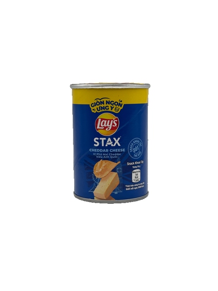 Snack Lay’s Stax Khoai Tây Miếng Vị Phô Mai Chedder Kiểu Anh Quốc 42G 4x6 (ống)