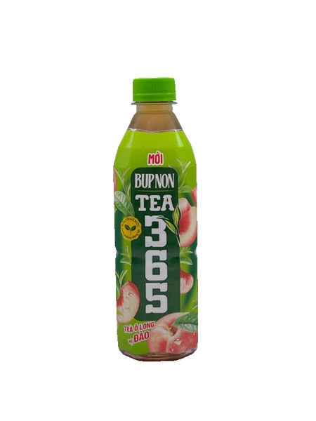 Trà Bupnon TEA365 ô long vị đào 4bl x 6chai x 500ml