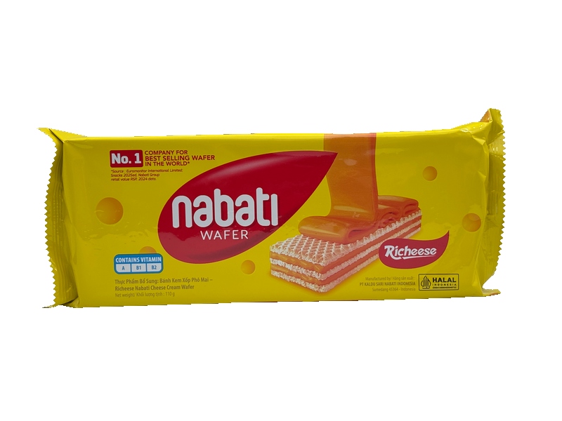 BÁNH KEM XỐP PHÔ MAI RICHEESE NABATI CHEESE CREAM WAFER 110G