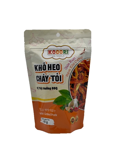 Khô heo cháy tỏi vị BBQ 50g