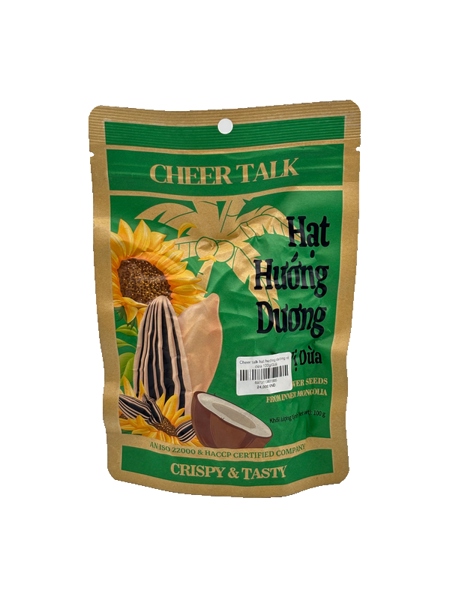 Cheer talk hạt hướng dương vị dừa 100g