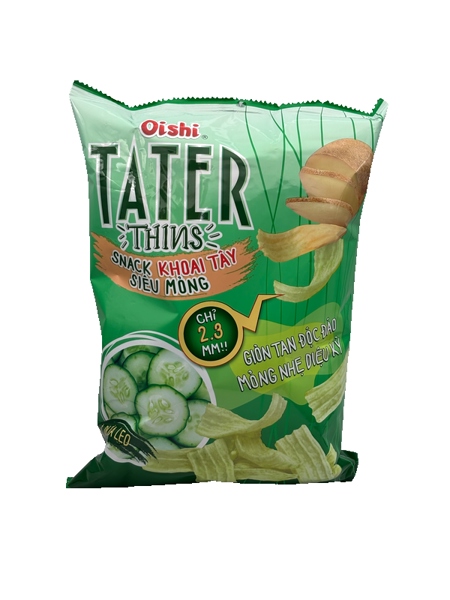 Bim bim Oishi snack tater thins khoai Tây siêu mỏng 75g