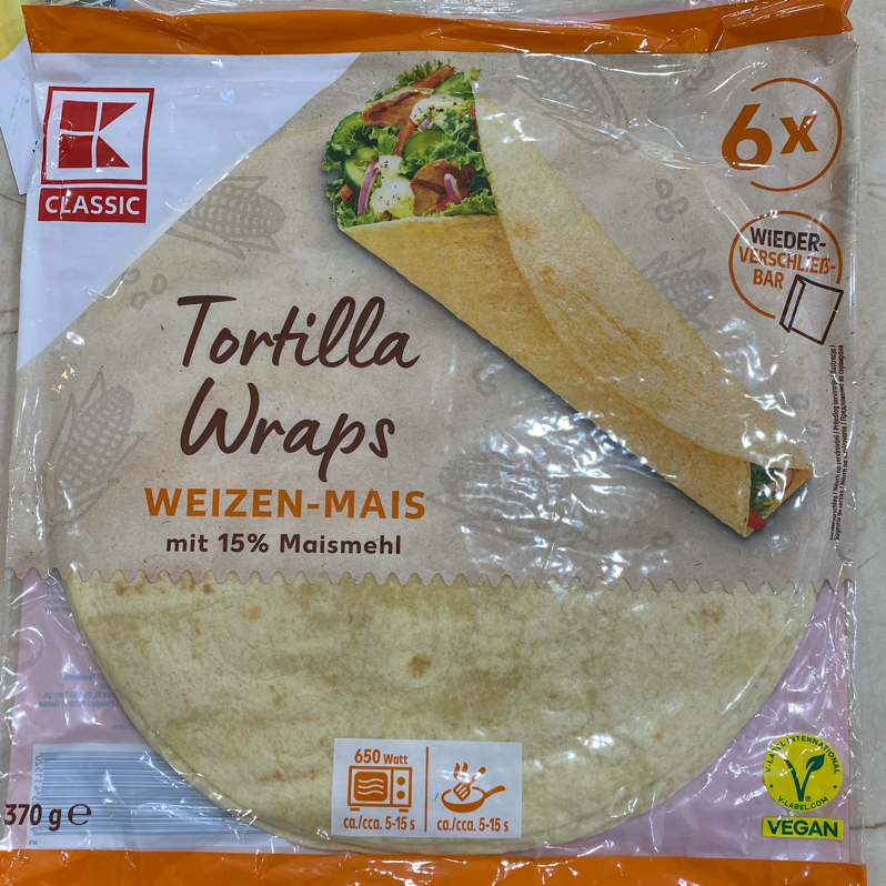 Tortilla - Weizen - Mais Wraps 370gr ( Bánh Tráng Vàng )