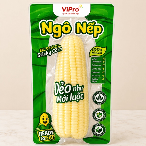 BẮP NẾP LUỘC TIỆT TRÙNG NGUYÊN TRÁI / STERILIZED WHOLE WAXY CORN