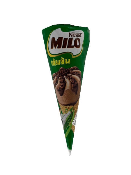 Kem Milo ốc quế socola đậm vị 22x62g