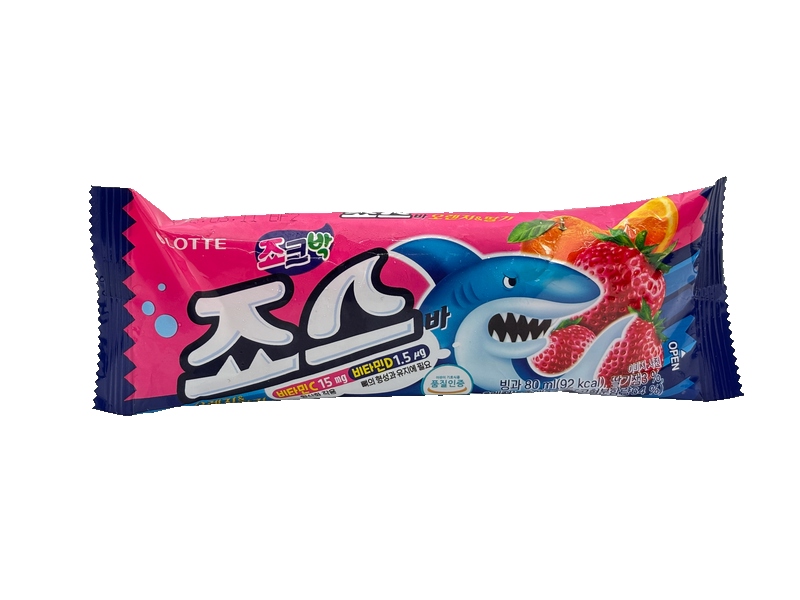 Jaws bar (Kem que cá mập hương vị dâu cam)