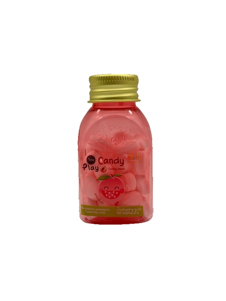 Kẹo thơm miệng Play candy vị Đào 22g (lọ)