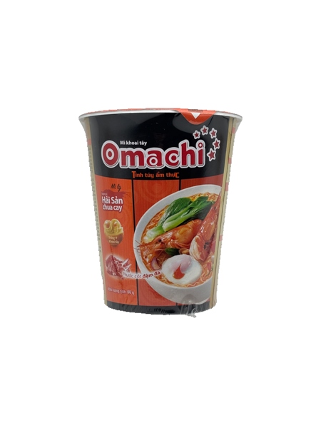 Mì khoai tây Omachi hương vị hải sản chua cay 24ly x 66gr