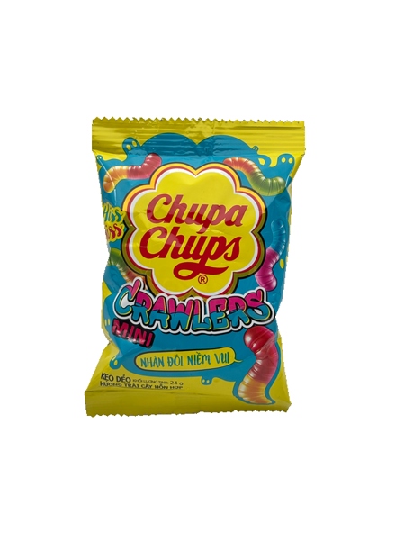 Kẹo dẻo Chupa Chups Hương trái cây hỗn hợp con giun gói 24g