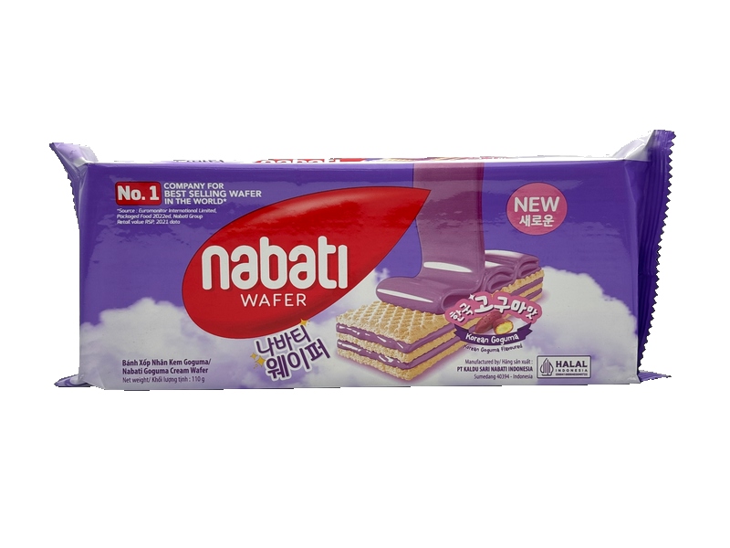 Bánh Xốp Nhân Kem Goguma( Nabati goguma cream Wafer 110g )