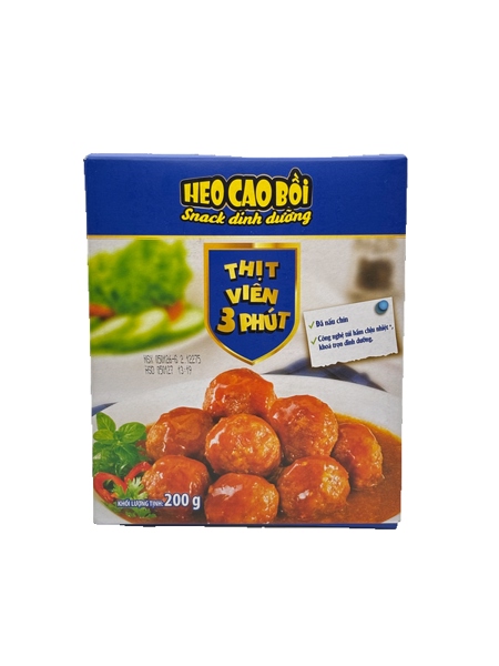 Thịt heo viên 3 phút Heo Cao Bồi Masan hộp 200g