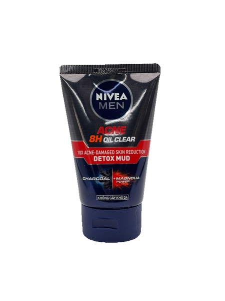 Sữa rửa mặt Nivea Men anti acne oil control mud Foam 100g