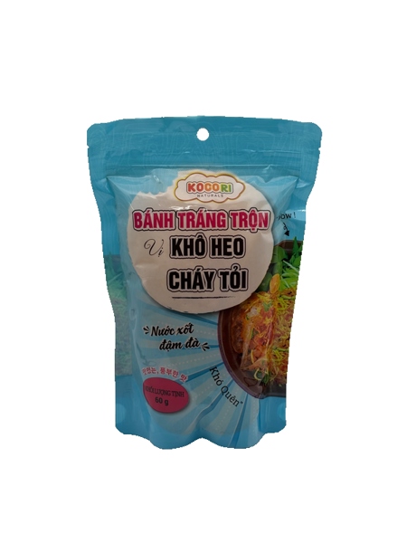 Kocori bánh tráng trộn vị khô heo cháy tỏi 60g