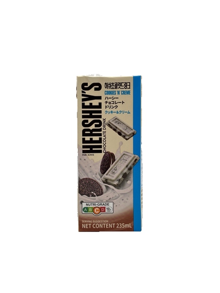 THỨC UỐNG SÔCÔLA HERSHEY'S VỊ BÁNH QUY KEM 235ML*24