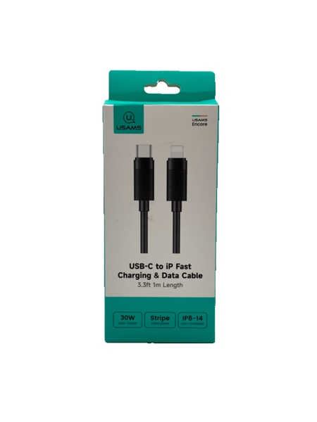 Cáp sạc điện thoại C to IP 30w USAMS model: SJ781 U94 dài 1m