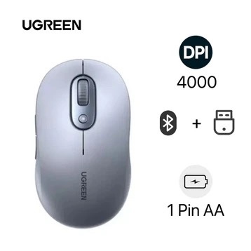 Chuột không dây Ugreen (Có thêm tính năng Bluetooth) và dịch vụ giao lắp - Bảo hành 12 tháng