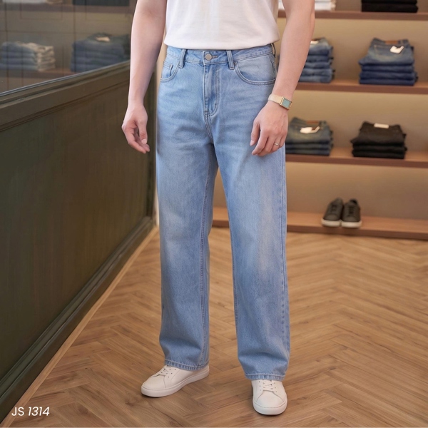 Quần Jean dài Suông (Baggy) Xanh 1314